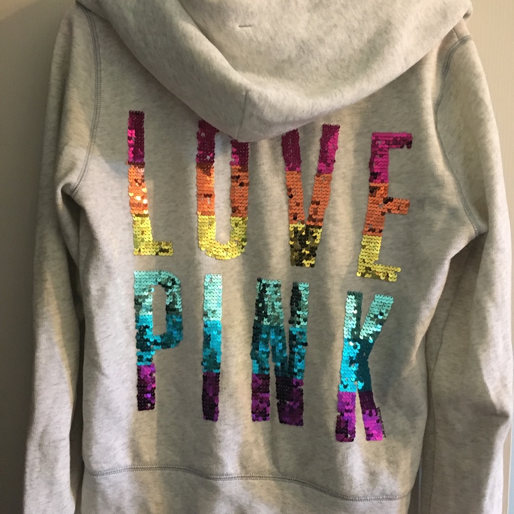 Victoria Secret Pink zip up sweatshirt